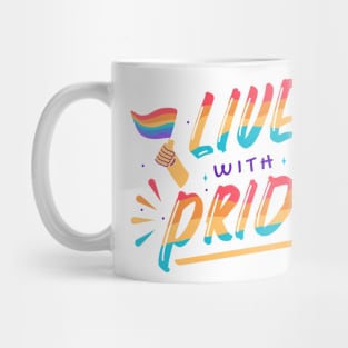 Live With Pride LGBTQ Mug